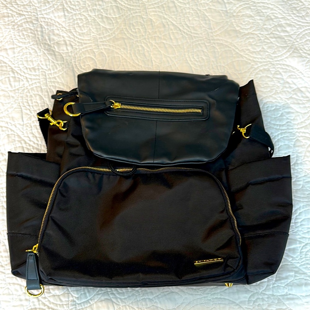 Skip Hop Black Diaper Bag Backpack